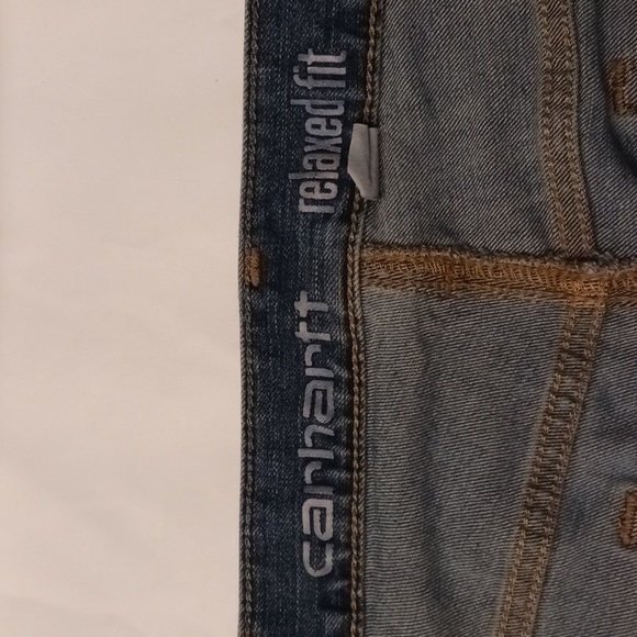 Carhartt size 34X34 men's rugged relaxed fit denim blue jeans. - Picture 11 of 17